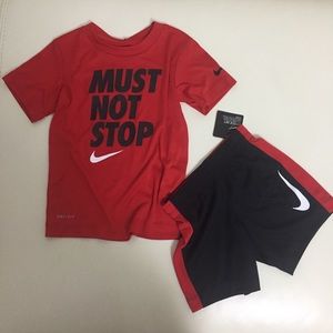 Nike boy cute outfit shorts top